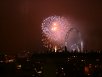Fireworks for the opening of the Millenium Eye at 8.00pm.  Concorde flew past, but it was too cloudy to see.