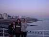 Rachel, Jill and Chris on Worthing Pier